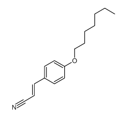 3-(4-heptoxyphenyl)prop-2-enenitrile结构式