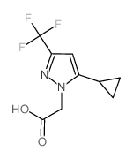 2-[5-cyclopropyl-3-(trifluoromethyl)pyrazol-1-yl]acetic acid Structure