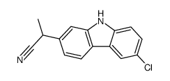 2-(1-cyanoethyl)-6-chlorocarbazole Structure