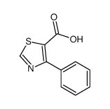 4-苯基噻唑-5-羧酸结构式