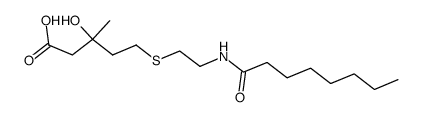 9-Aza-3-hydroxy-3-methyl-10-oxo-6-thiaheptadecanoic acid Structure