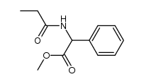 methyl 2-phenyl-2-propionamidoacetate结构式