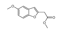 Methyl (5-methoxy-1-benzofuran-2-yl)acetate结构式