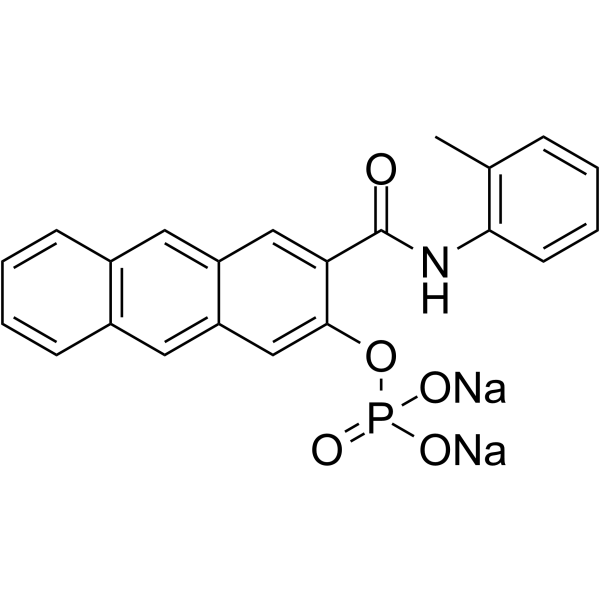 NAPHTHOL AS-GR PHOSPHATE DISODIUM Structure