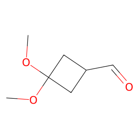 3,3-dimethoxycyclobutane-1-carbaldehyde structure