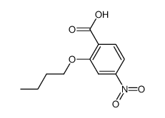 2-butoxy-4-nitro-benzoic acid Structure