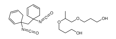3-[2-(3-hydroxypropoxy)propoxy]propan-1-ol,5-isocyanato-5-[(1-isocyanatocyclohexa-2,4-dien-1-yl)methyl]cyclohexa-1,3-diene Structure