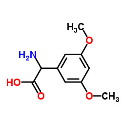 Amino(3,5-dimethoxyphenyl)acetic acid Structure