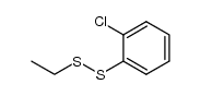 o-chlorophenyl ethyl disulfide结构式