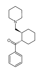 phenyl 2-(piperidinomethyl)cyclohexyl ketone Structure