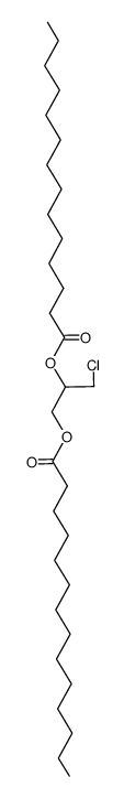 3-chloropren-1,2-diol ditetradecanoate Structure