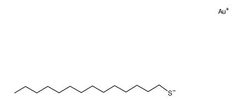 gold(I) tetradecane-1-thiolate结构式