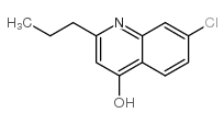 7-氯-2-丙基-4-喹啉醇结构式