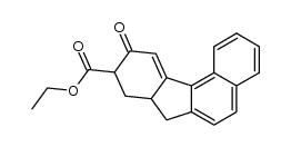 10-oxo-7a,8,9,10-tetrahydro-7H-benzo[c]fluorene-9-carboxylic acid ethyl ester Structure