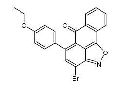 3-bromo-5-(4-ethoxyphenyl)-6-oxo-6H-anthra[1,9-cd]isoxazole结构式