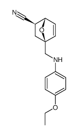 (1S,2S,4S)-4-[(4-Ethoxy-phenylamino)-methyl]-7-oxa-bicyclo[2.2.1]hept-5-ene-2-carbonitrile Structure