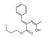 butyl 2-acetamido-3-phenylprop-2-enoate Structure