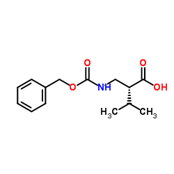 Cbz-(R)-2-(Aminomethyl)-3-methylbutanoicacid Structure