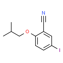 5-iodo-2-isobutoxybenzonitrile结构式