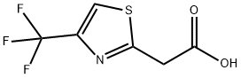 2-(4-(三氟甲基)噻唑-2-基)乙酸结构式