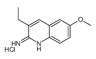 3-ethyl-6-methoxyquinolin-2-amine,hydrochloride结构式