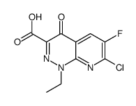 7-chloro-6-fluoro-1-ethyl-1,4-dihydro-4-oxopyrido(2,3-c)pyridazine-3-carboxylic acid结构式