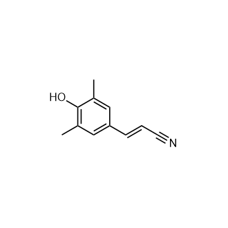 (E)-3-(4-Hydroxy-3,5-dimethylphenyl)acrylonitrile structure