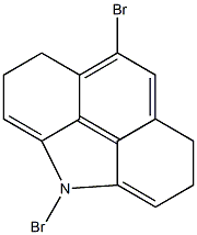 2,6-dibromo-8,9-dihydro-4H-benzo[def]carbazole结构式