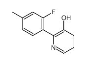 2-(2-fluoro-4-methylphenyl)pyridin-3-ol结构式