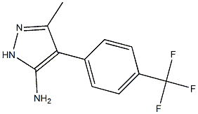 3-Methyl-4-(4-(trifluoroMethyl)phenyl)-1H-pyrazol-5-aMine结构式