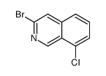 3-溴-8-氯异喹啉结构式