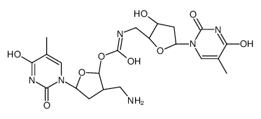 thymidylylacetamido-(3'(O)-5'(C))-5'-deoxythymidine structure