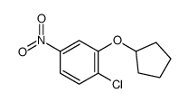 1-Chloro-2-(cyclopentyloxy)-4-nitrobenzene structure