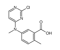 5-[(2-chloro-pyrimidin-4-yl)-methyl-amino]-2-methyl-benzoic acid结构式