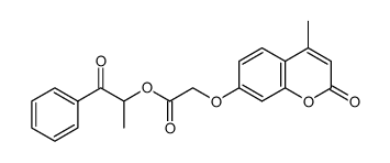 1-oxo-1-phenylpropan-2-yl 2-(4-methylcoumarin-7-yloxy)acetate Structure