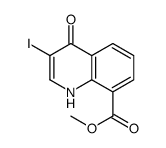 methyl 3-iodo-4-oxo-1H-quinoline-8-carboxylate结构式