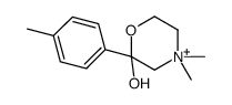 2-hydroxy-4,4-dimethyl-2-(4-tolyl)morpholinium Structure