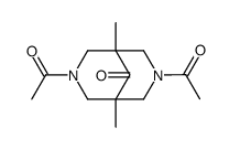 3,7-diacetyl-1,5-dimethyl-9-oxo-3,7-diazabicyclo-(3.3.1)nonane Structure