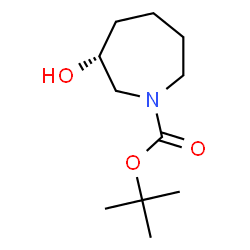 tert-butyl (3R)-3-hydroxyazepane-1-carboxylate结构式