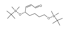 (+)-4(S)-4,8-bis(t-butyldimethylsilyloxy)-2(Z)-octen-1-al Structure