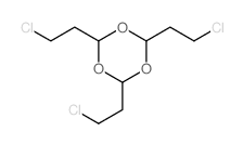 2,4,6-tris(2-chloroethyl)-1,3,5-trioxane结构式