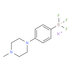 4-(1-甲基-4-哌嗪基)苯基三氟硼酸钾结构式