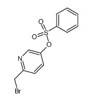 5-(benzenesulfonyloxy)-2-(bromomethyl)pyridine结构式