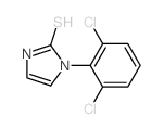 1-(2,6-dichlorophenyl)-3H-imidazole-2-thione结构式