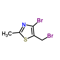 4-溴-5-(溴甲基)-2-甲基噻唑结构式