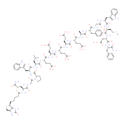 Biotinyl-(Gln1)-Gastrin I (human) structure