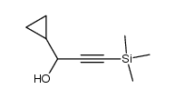 1-cyclopropyl-3-(trimethylsilyl)prop-2-yn-1-ol Structure