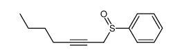 2-heptynyl phenyl sulfoxide Structure