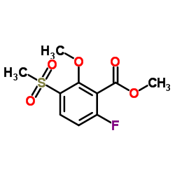 Methyl 6-fluoro-2-methoxy-3-(methylsulfonyl)benzoate picture