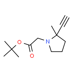 2-(2-乙炔基-2-甲基-1-吡咯烷基)乙酸叔丁酯图片